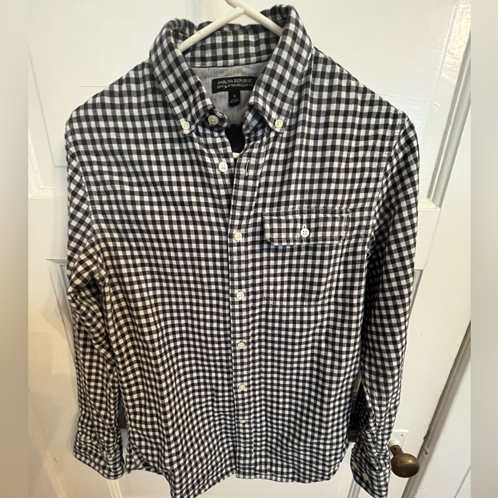 Banana Republic Small mens gingham shirt